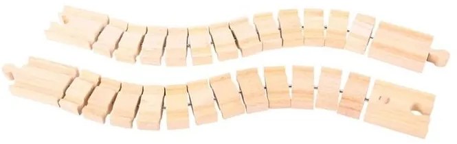 Bigjigs - Дървени релси - Лудият влак