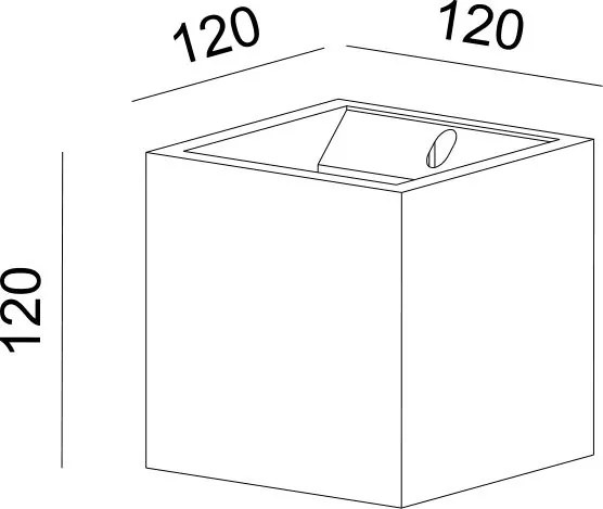 Аплика Loris Square-бял