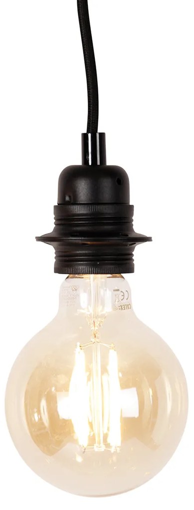 Смарт висяща лампа черна 5 светлини вкл. Wifi G95 - Cava