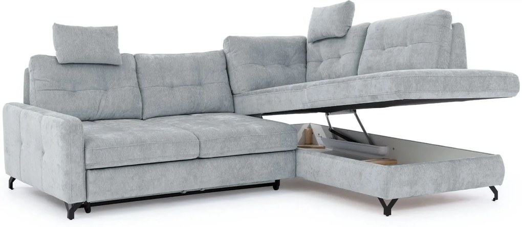 Ъглов диван Kognito plus-Right-Gkri Anoixto