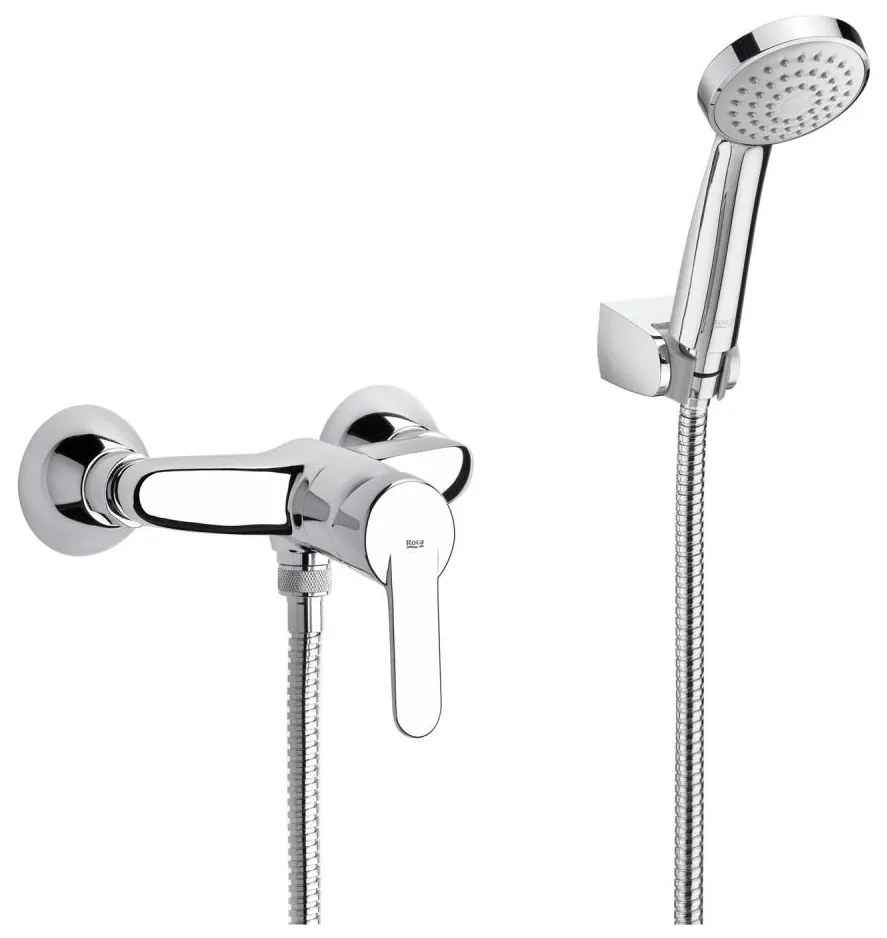 Roca A5A2025C02 - Комплект за душ със смесител VICTORIA лъскав хром