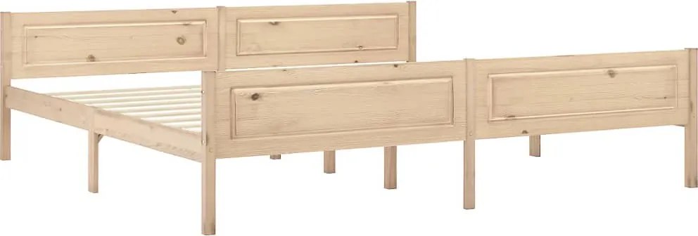 322102 vidaXL Рамка за легло, борово дърво масив, 200x200 см