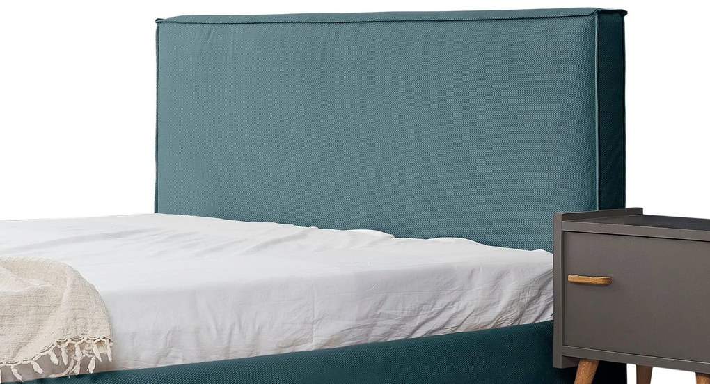 Тапицирано легло Pure-Petrol-150 x 200-Ξύλα Ελάτου