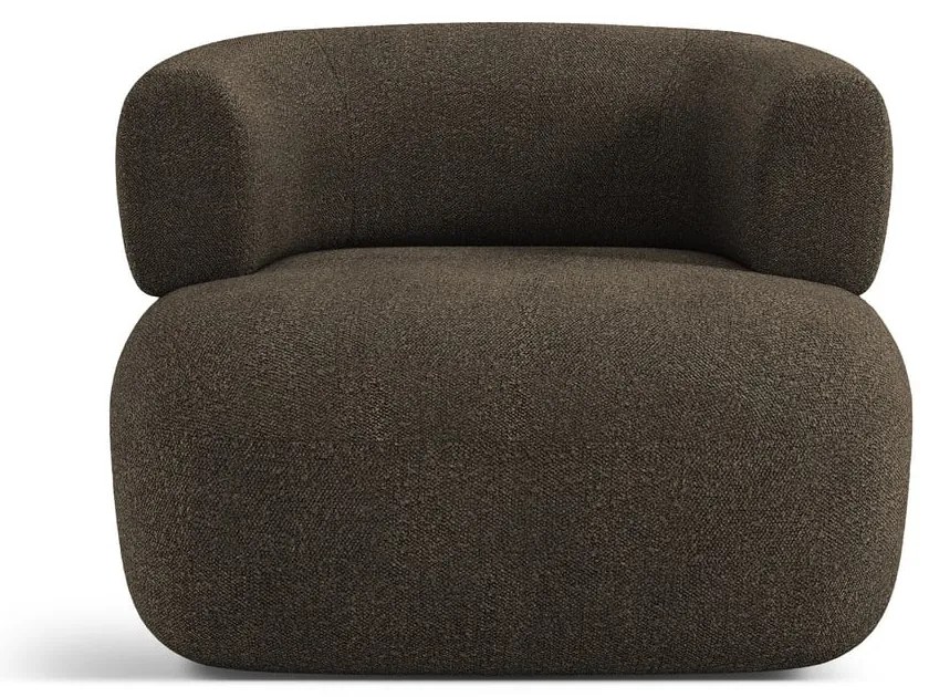 Кафяво кресло от букле Jenny – Micadoni Home