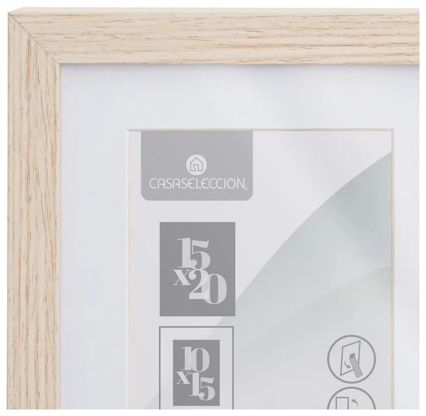 Стояща/висяща рамка в естествен цвят 17,5x22,5 cm Sencillo – Casa Selección