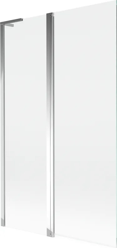Mexen Mist L вана параван двукрилен 110 x 150 cm, прозрачен, хром - 8A9L-110-011-01-00