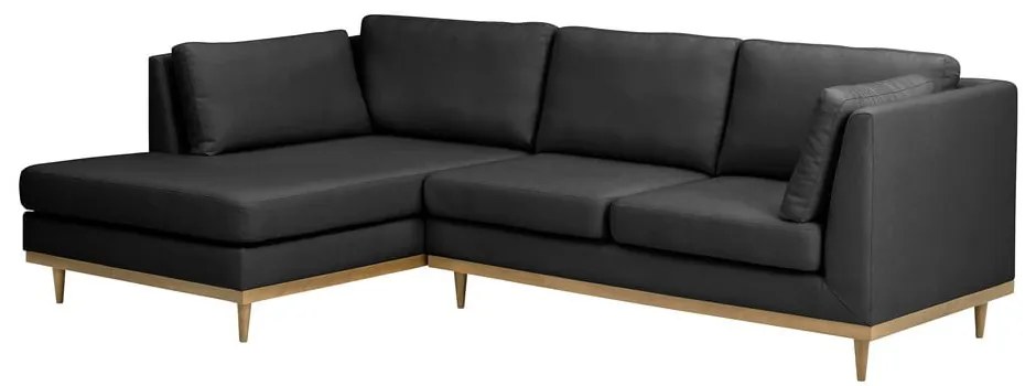 Тъмно сив ъглов диван , ляв ъгъл Larsen - Max Winzer