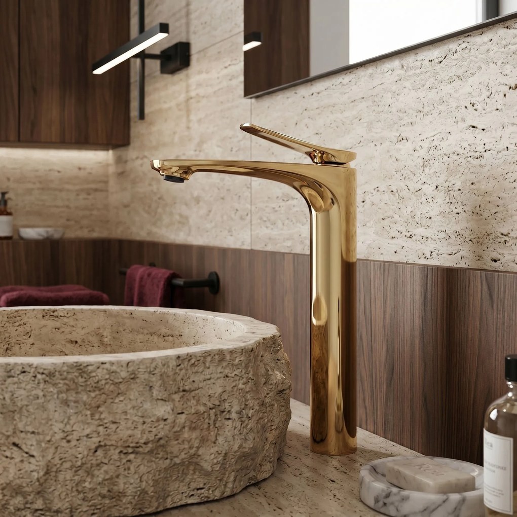 Смесител за мивка PREMIUM Rea Vision Gold High