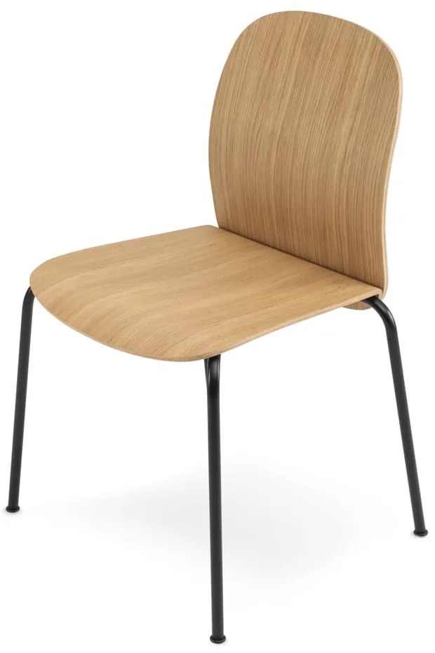 Трапезни столове в комплект за подреждане 2 бр. от декор от дъб в естествен цвят Book – Gazzda