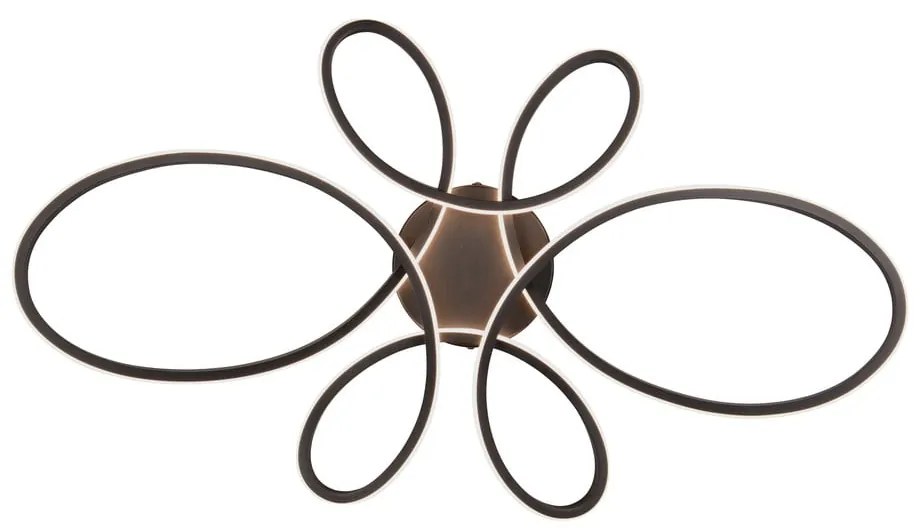 Черна LED светлина за таван 45,5x83 cm Fly - Trio