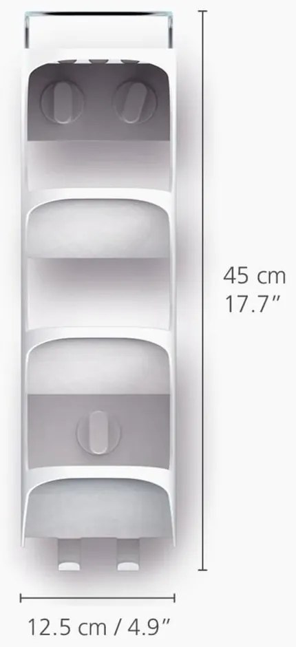 Бял самоносещ пластмасов рафт за баня Capsule - Joseph Joseph