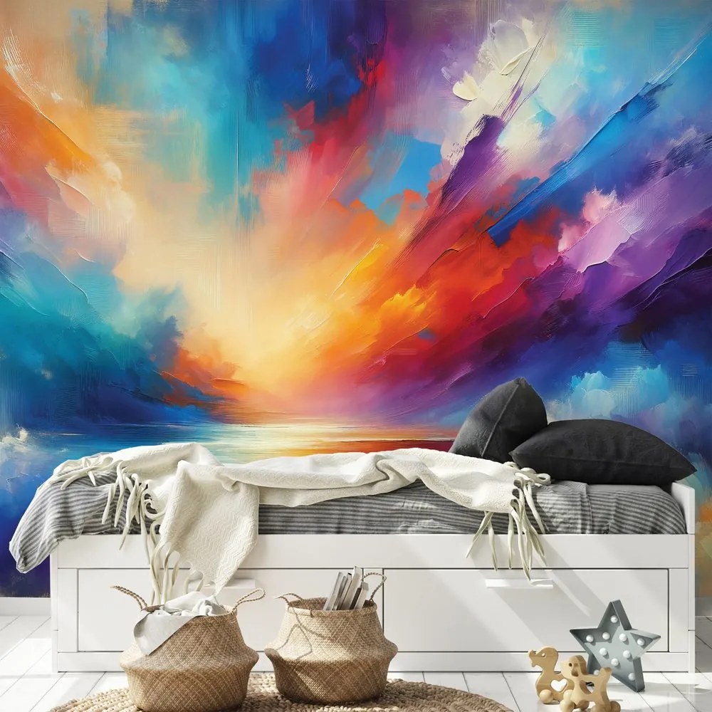 Тапет – Дъгово абстрактно небе