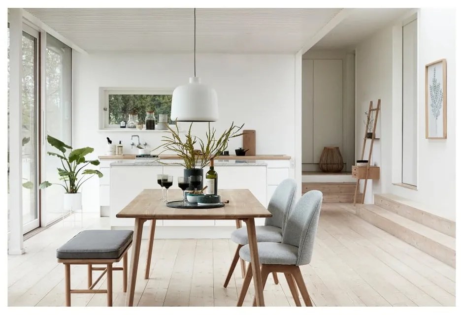 Комплект от 2 бели железни саксии на пиедестали Haggo Airy - Hübsch