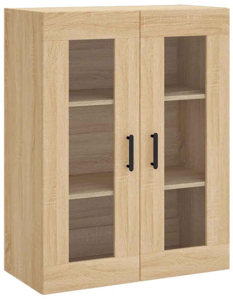 828487 vidaXL Стенен шкаф дъб сонома 69,5x34x90 см