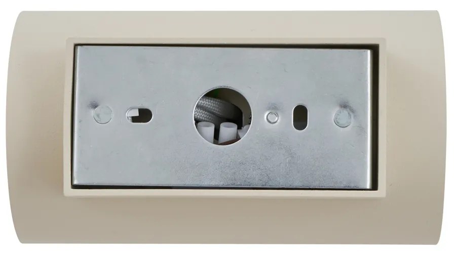 Модерен стенен аплик бежов GU10 50mm кръгъл 2-светлинен - Sandy