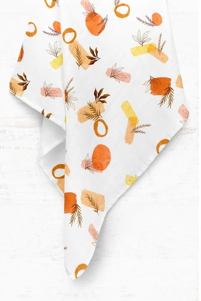 Бяло муселиново бебешко одеяло 75x100 cm Rhapsody – Mijolnir