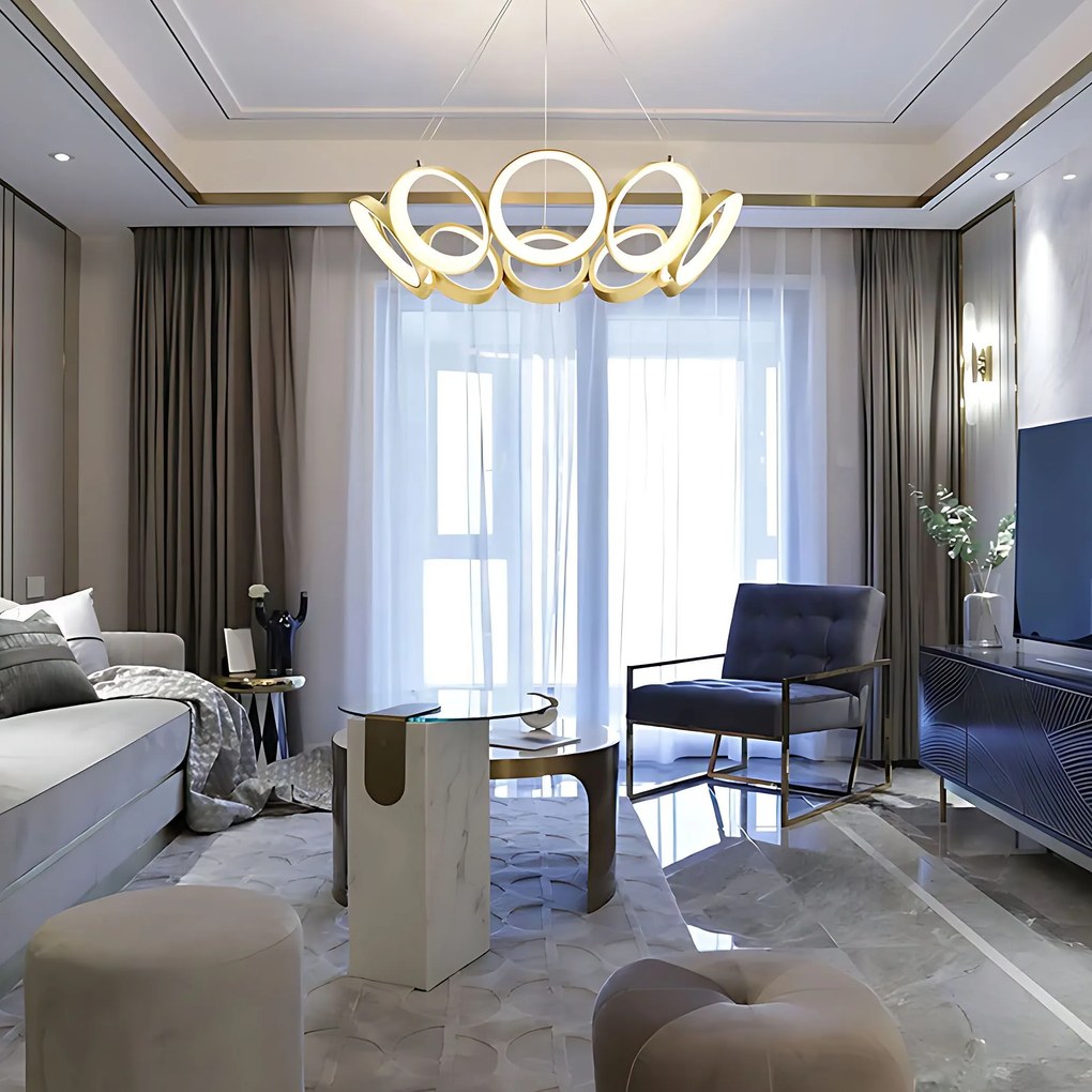 Лампа LED APP1800-CP Brush Gold