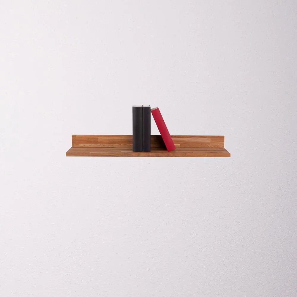 Стенен рафт за снимки от масивен дъб в естествен цвят 60 cm Kalle – Interia Home &amp; Living