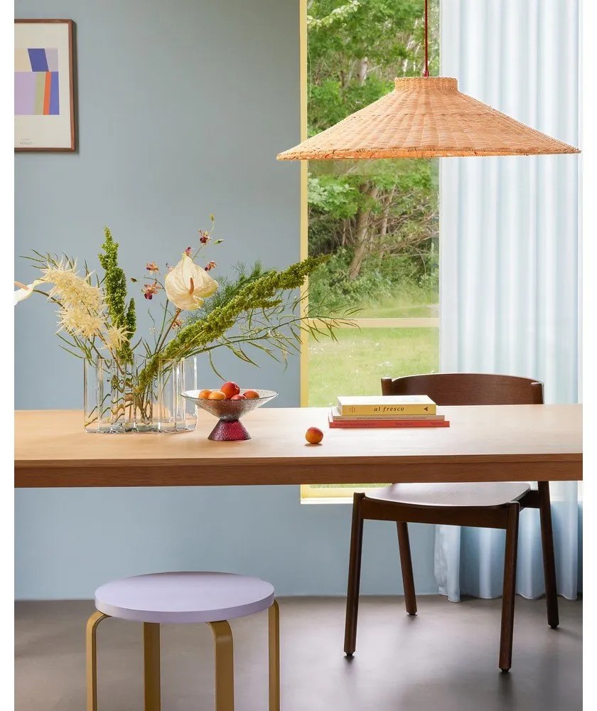 Червенo-синя стъклена купа купа за плодове ø 15 cm Bonbon – Hübsch