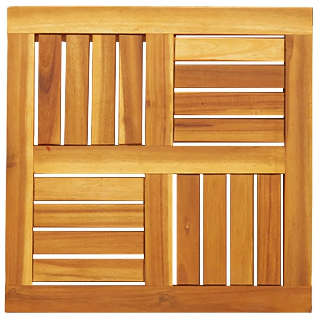 4004253 vidaXL Плот за маса, 50x50x2 см, квадратен, акациево дърво масив
