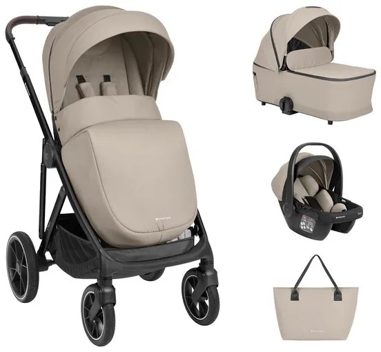 Комбинирана бебешка количка 3в1 Chiara KIKKABOO - Beige