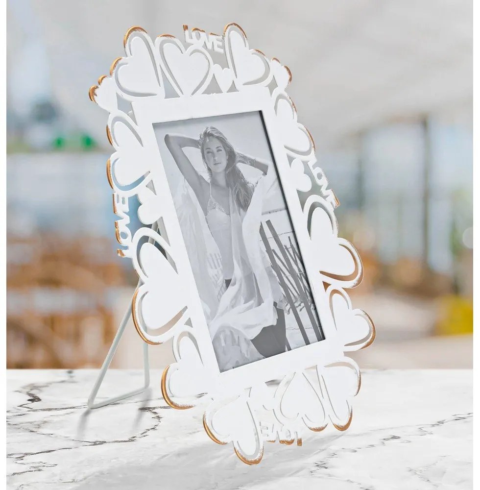 Бяла метална рамка за снимки , 25 x 27,7 cm - Mauro Ferretti