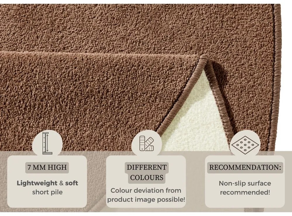 Кафяв кръгъл килим ø 133 cm Fancy – Hanse Home