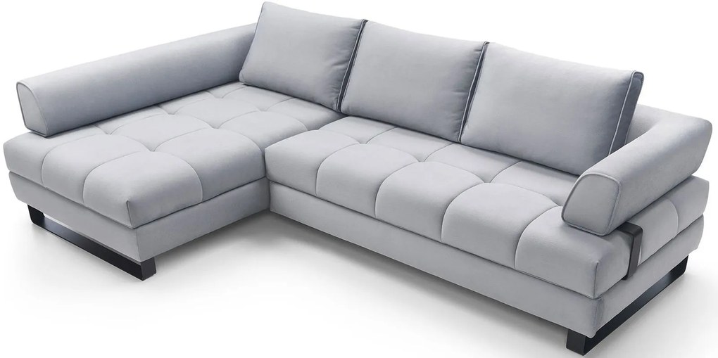 Ъглов диван Hanna-Right-Gray Light