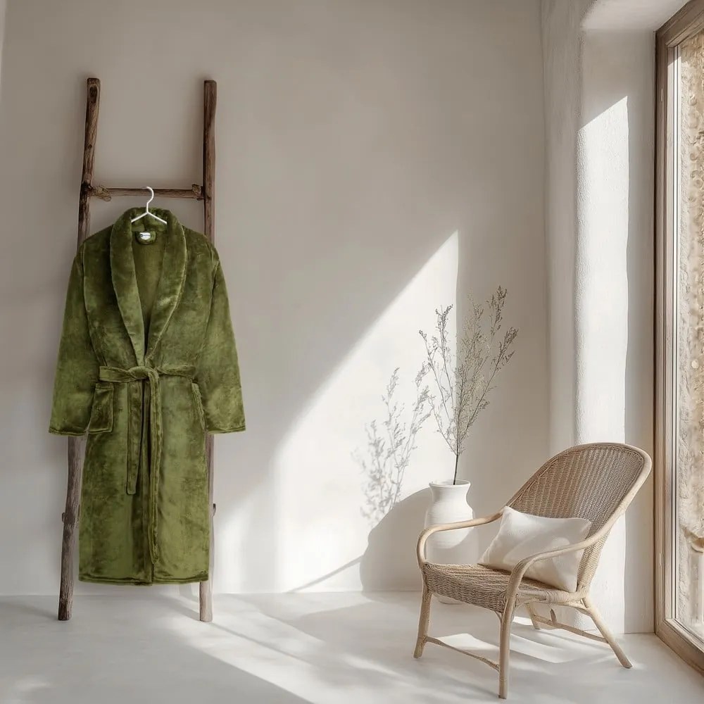 Зелена хавлия от микроплюш XL/XXL Polyvelvet – Good Morning