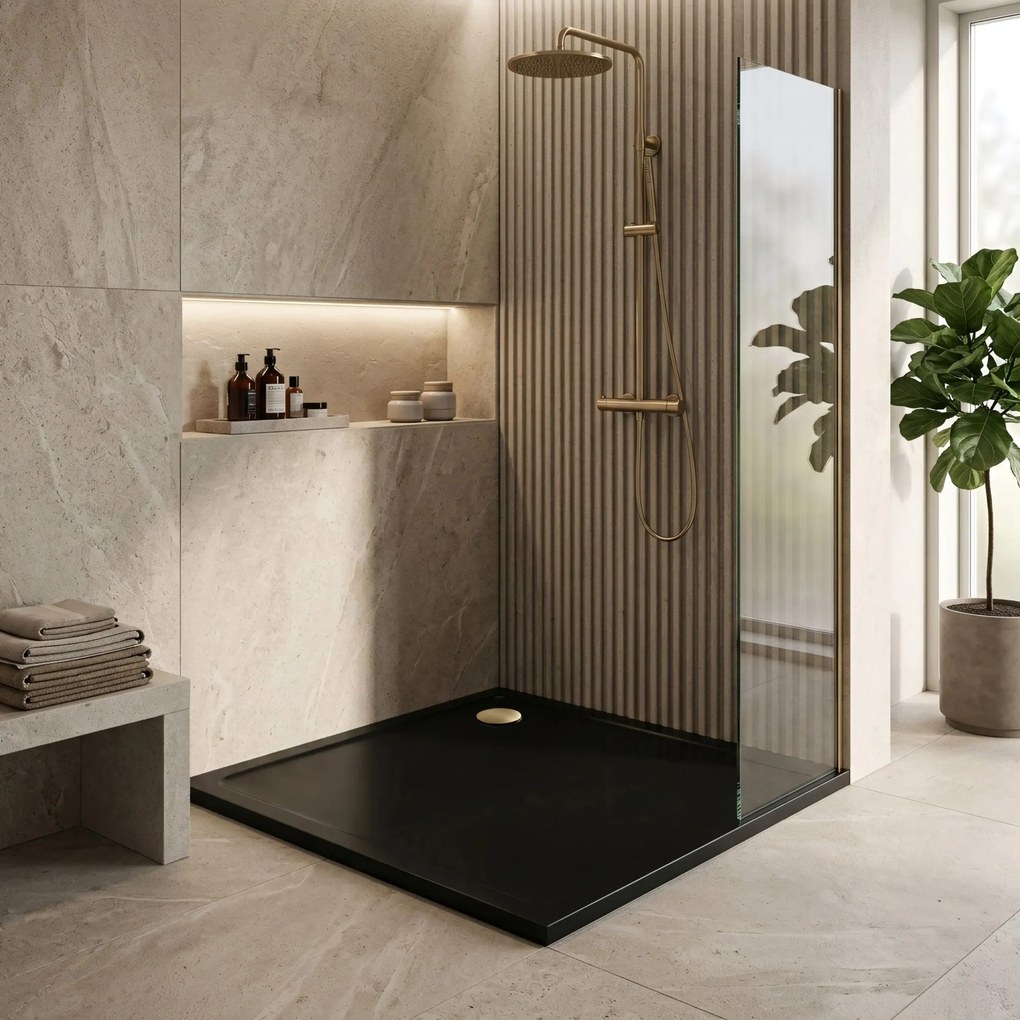 Корито за душ кабина Rea Savoy Black 90x90