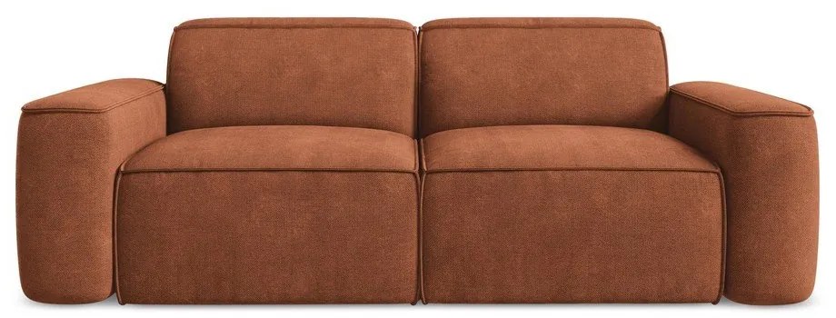 Теракотен шенилов диван 204 cm Omao – Makamii