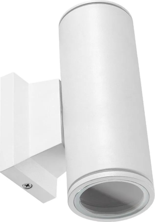 Aigostar - Външно стенно осветително тяло 2xGU10/230V IP65 бяло кръгло