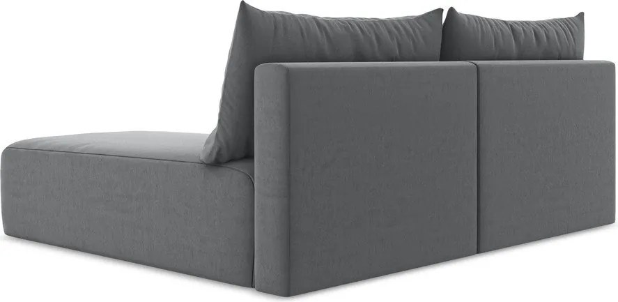 Сив кадифен сгъваем/с място за съхранение ъглов диван (десен ъгъл) Kalena – Makamii