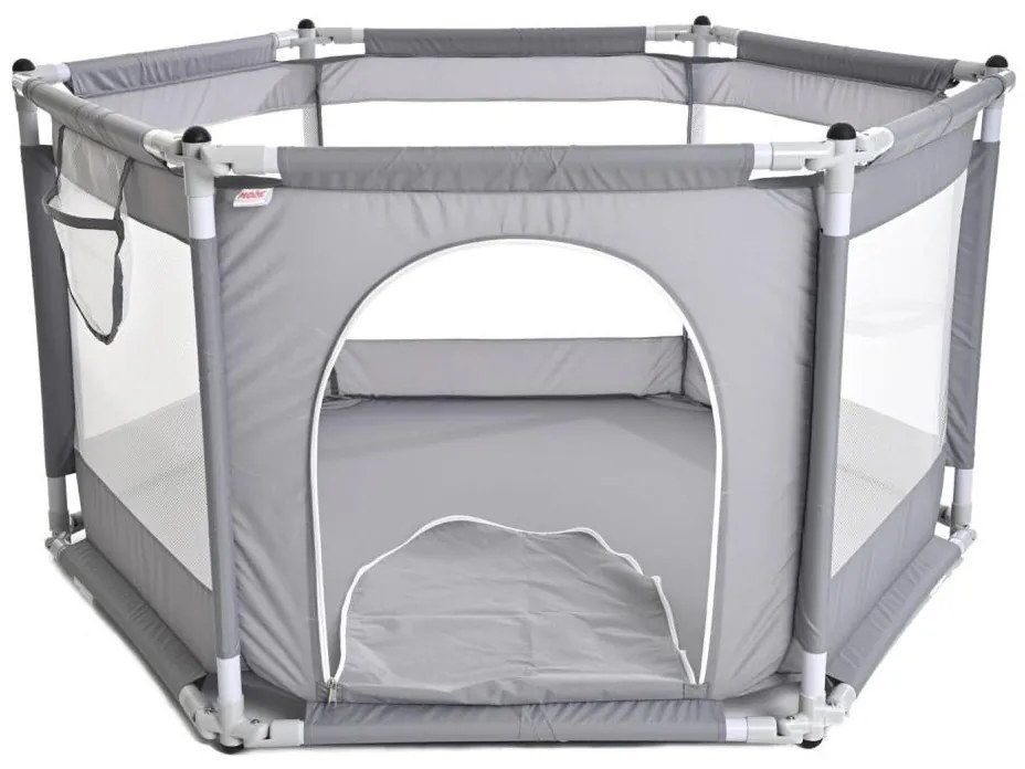 Игрална ограда 120 см, сива