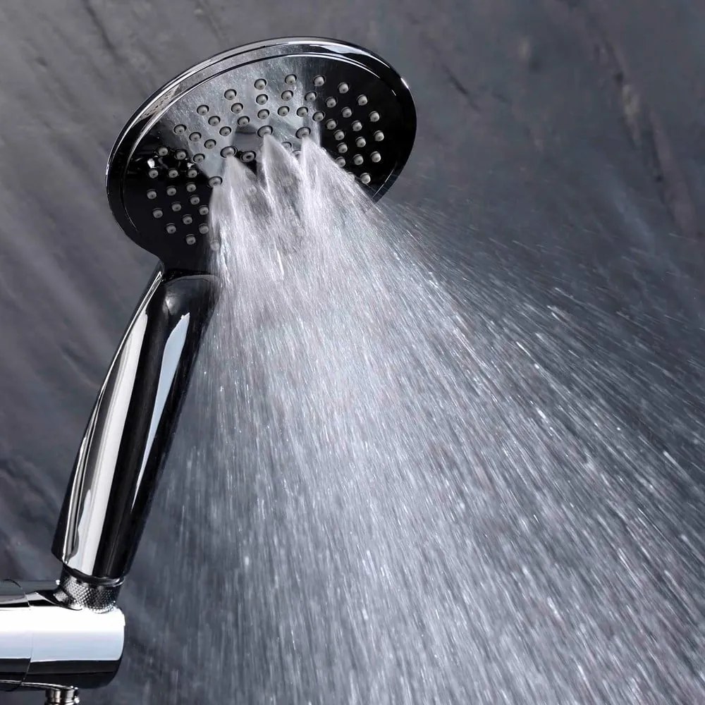 Пластмасов душ комплект от в матово сребрист цвят с ръчен душ 70 cm Hydro – douceur d'intérieur