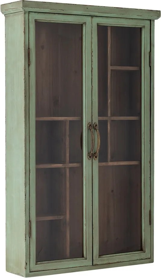 Зелена витрина от масивна ела 50x80x13,5 cm Hazem – Bloomingville