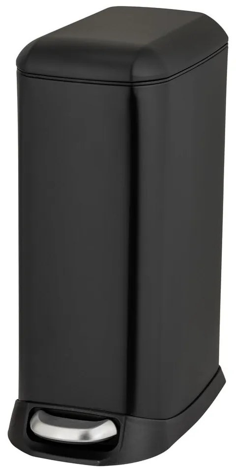 Матово черно стоманено кошче за боклук с педал 20 l Design – Wenko