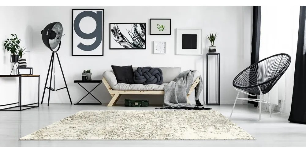 Бял килим 133x190 cm Lush – FD