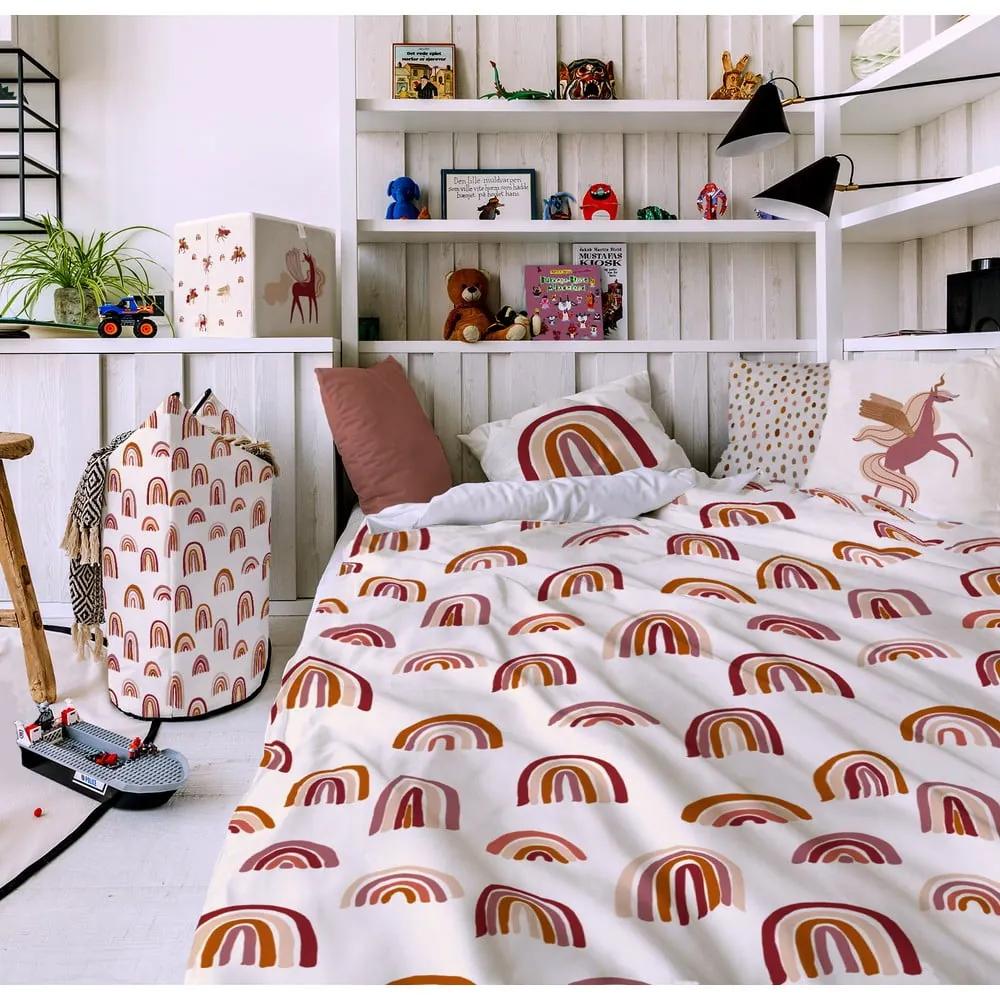 Детско спално бельо от памучен сатен , 100 x 130 cm Magic Rainbow - Butter Kings