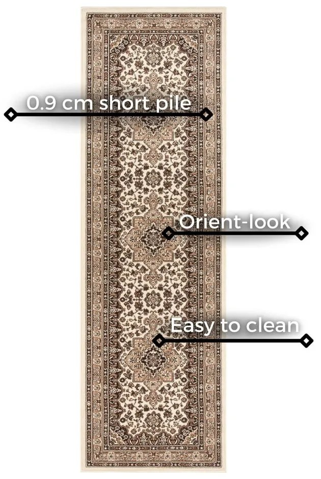 Бежова пътека , 80 x 250 cm Parun Tabriz - Nouristan