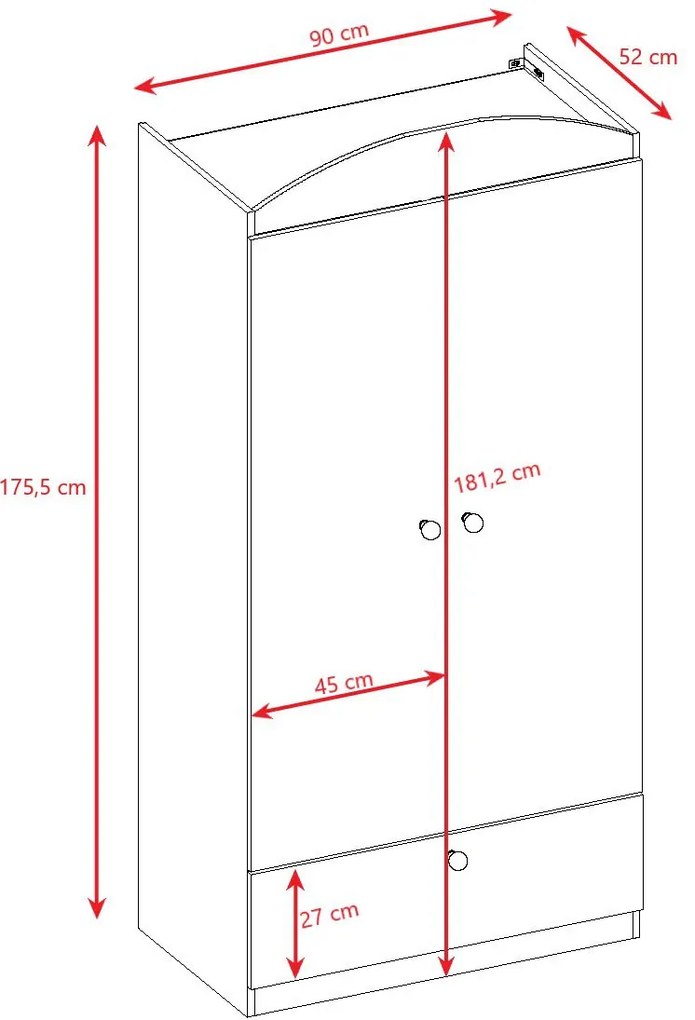 Гардероб Babydreams Cartoon-Prasino-Fire Brigade