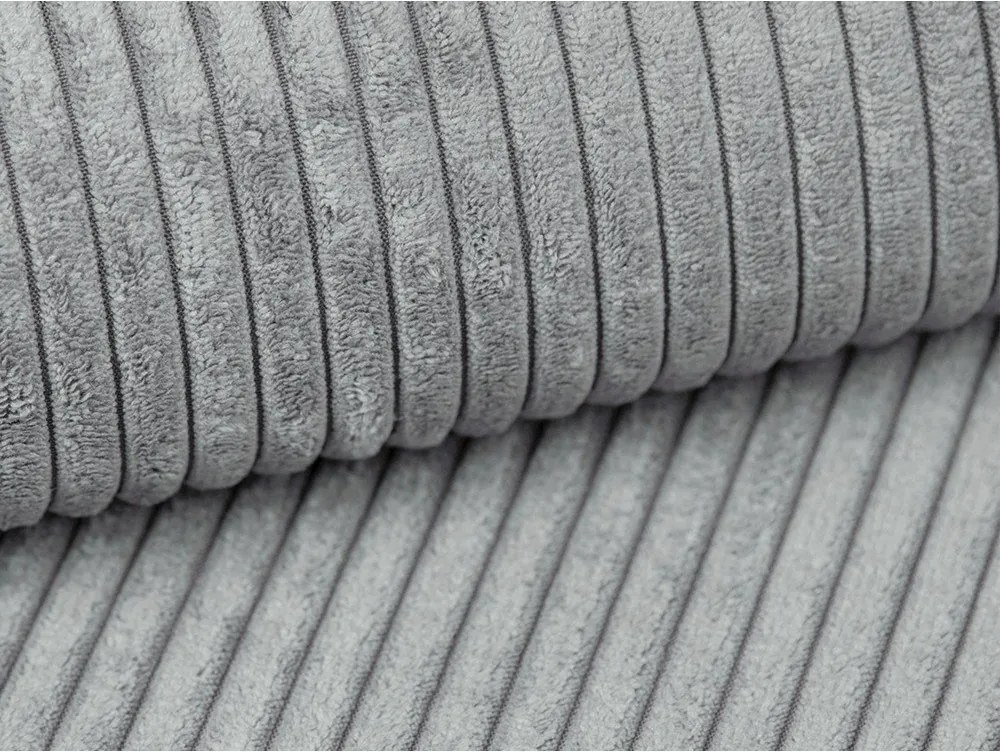 Светлосива табуретка от рипсено кадифе Campi – Cosmopolitan Design