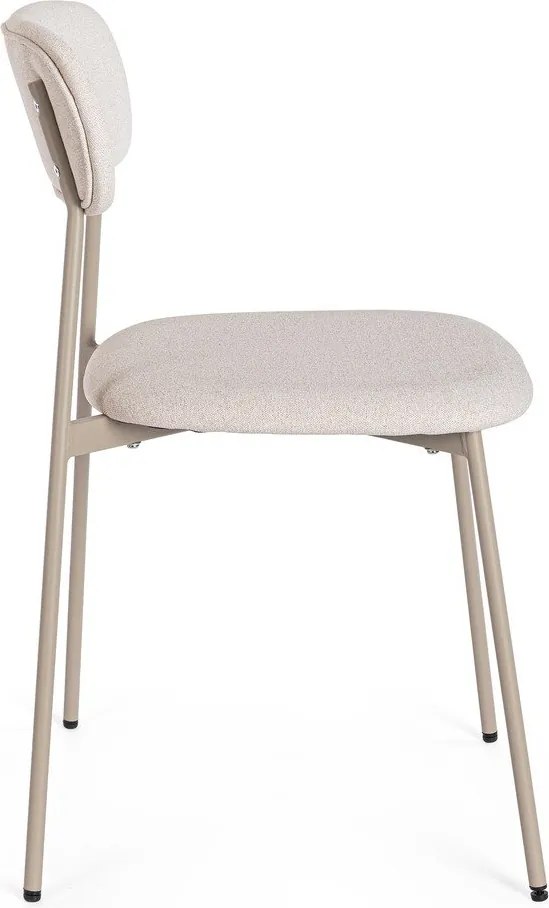 Кафяво-сив тапициран трапезен стол Inka – Yes Everyday