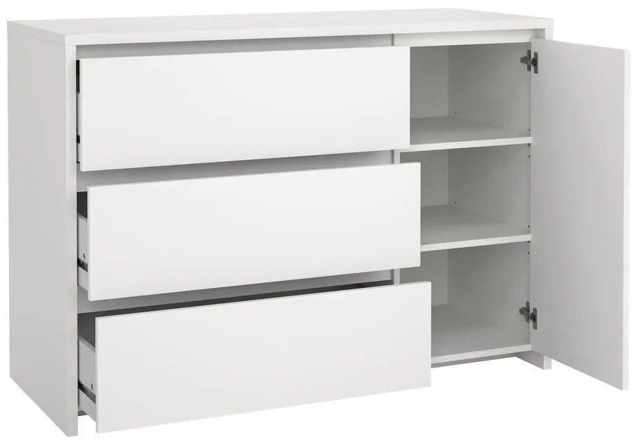 Бял скрин 119x84x48 cm Next – Tvilum