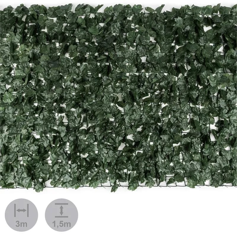 Blumfeldt FENCY DARK IVY осигуряваща уединение защитна преграда срещу вятъра 300 X 150 CM бръшлян тъмно зелена