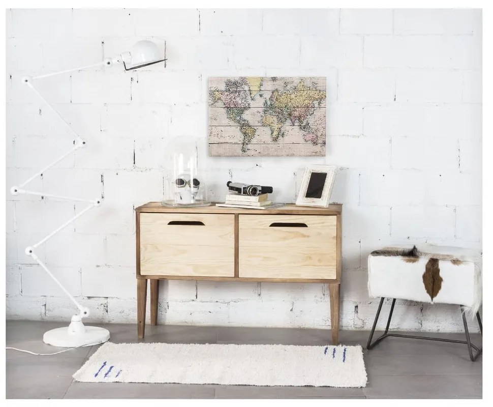 Табела за стена от борова дървесина , 40 x 60 cm Mapamundi - Really Nice Things