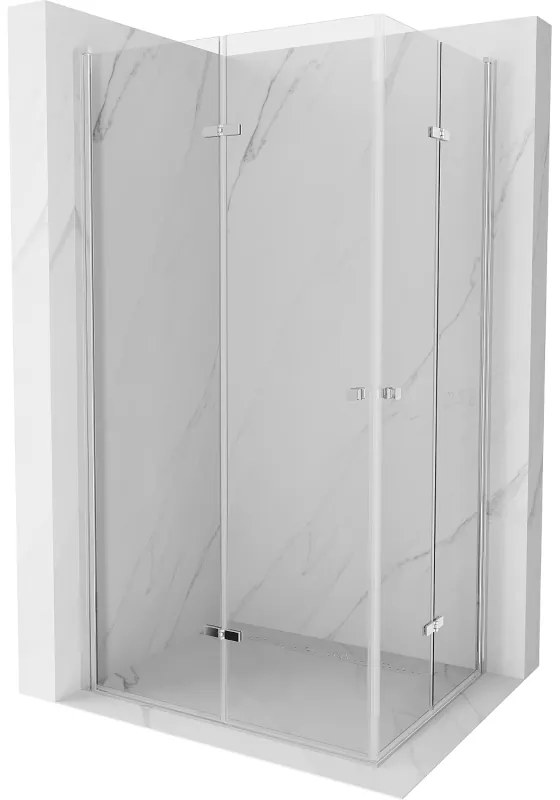 Mexen Lima Duo душ кабина сгъваема 80 x 70 см, прозрачна, хром - 856-080-070-02-00