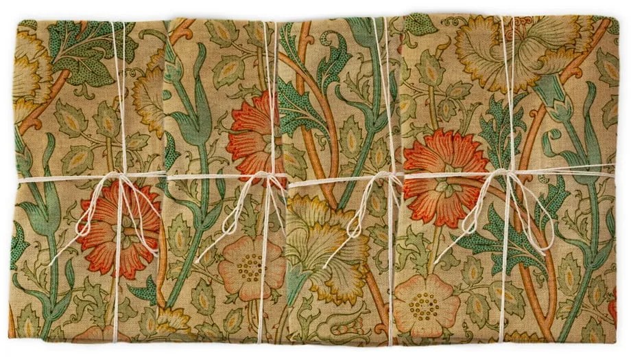 Комплект от 4 ленени салфетки, 43 x 43 cm Jardin des Plantes - Tierra Bella