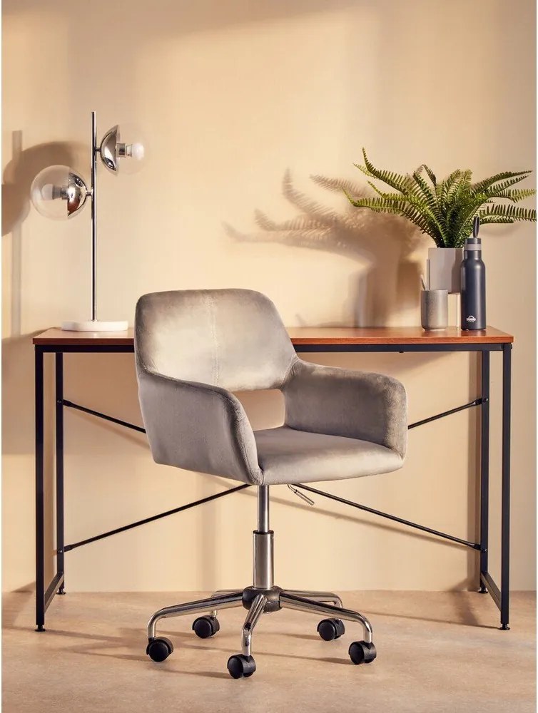 Сив тапициран офис стол Brent – Premier Housewares