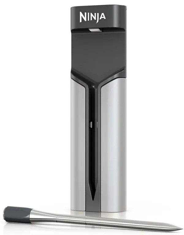 Кухненски термометър Ninja ProChef WP100EU, Bluetooth, Мобилно приложение, Сензор за вътрешна и околна темп, До 370C, Черен/сребрист